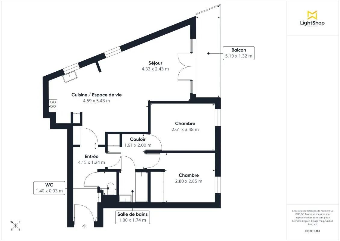 Appartement à vendre, 65m², Viry-Châtillon