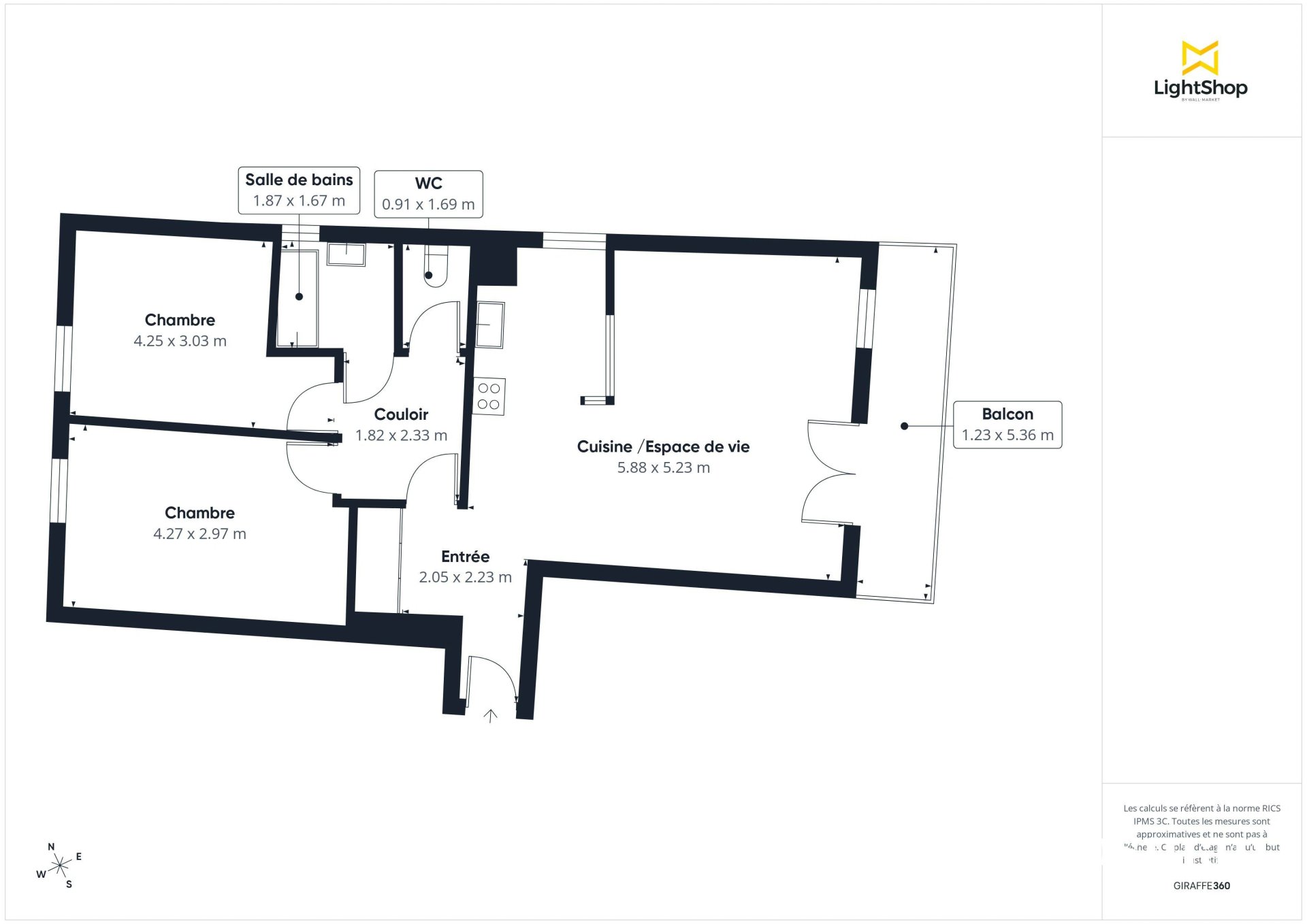 Appartement à vendre, 69m², Bobigny