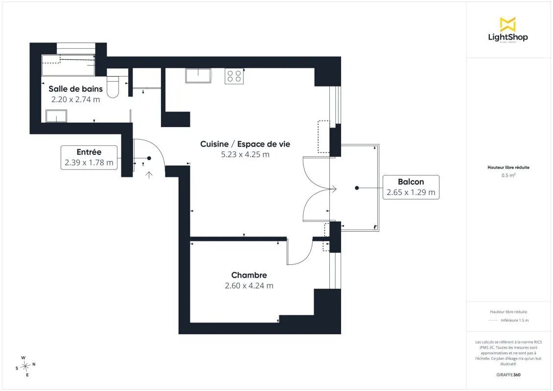Appartement à vendre, 43m², Garches