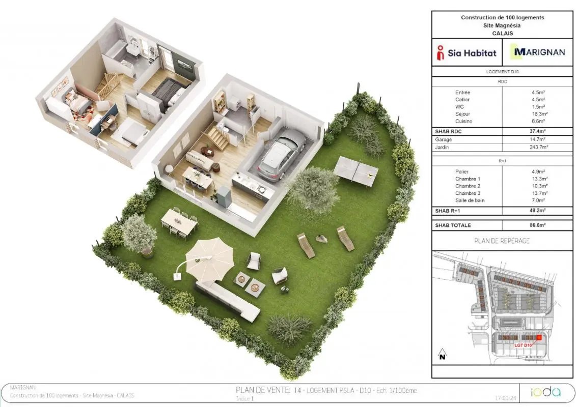 Maison à vendre, 9m², Calais