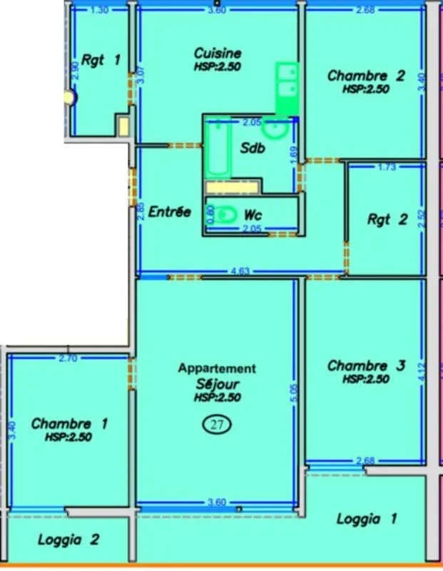 Appartement à vendre, 78m², Pessac