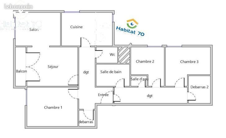 Appartement à louer, 95m², Plancher-les-Mines