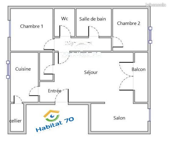 Appartement à louer, 76m², Lure