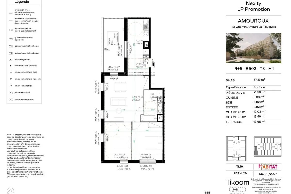Appartement à vendre, 67m², Toulouse
