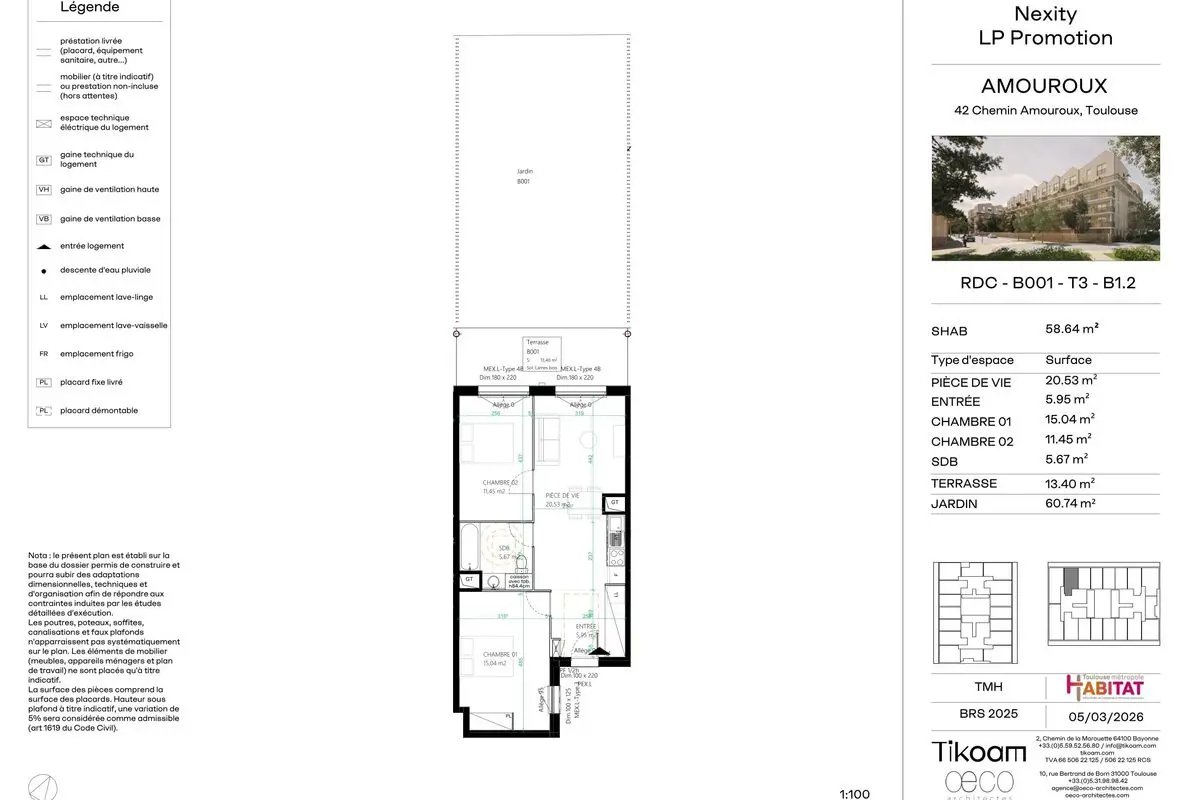 Appartement à vendre, 58m², Toulouse