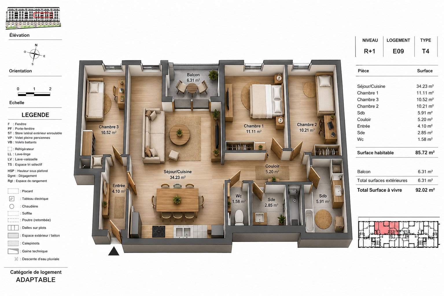 Appartement à vendre, 86m², Angoulême