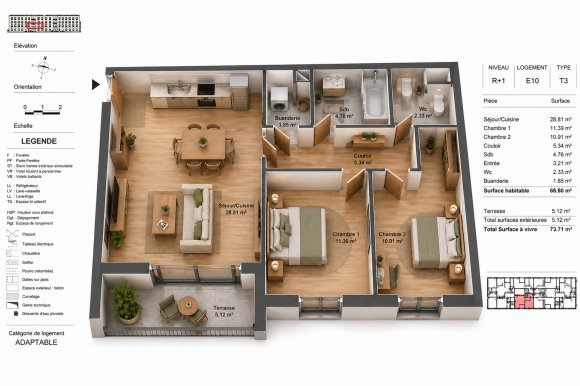 Appartement à vendre, 3m², Angoulême