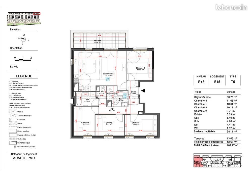 Appartement à vendre, 94m², Angoulême