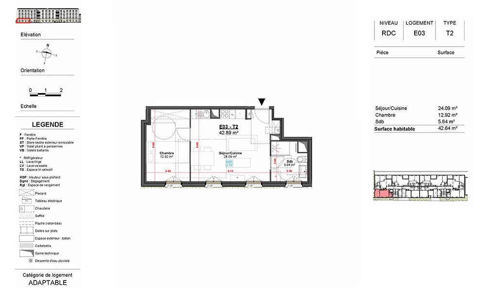 Appartement à vendre, 43m², Angoulême