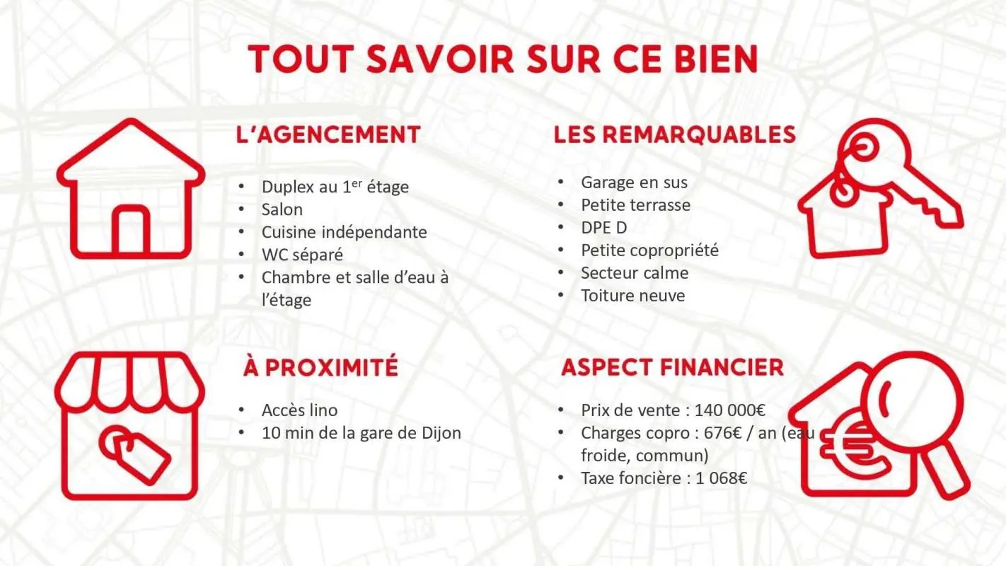 Appartement à vendre, 44m², Plombières-lès-Dijon