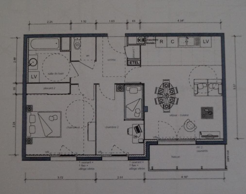 Appartement à louer, 60m², Rouen