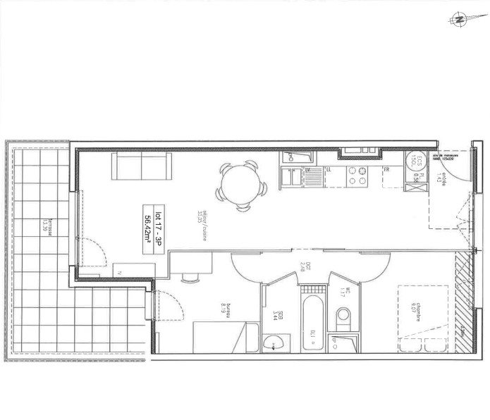 Appartement à louer, 55m², La Courneuve