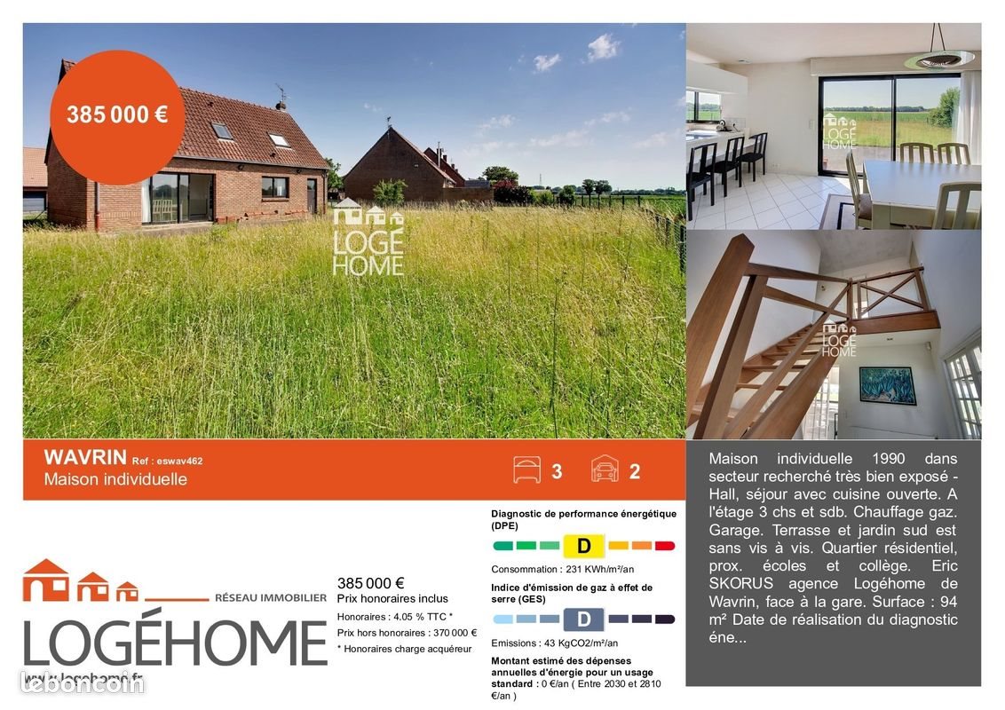 Maison à vendre, 94m², Wavrin