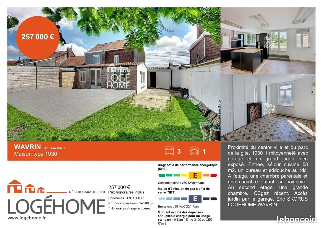 Maison à vendre, 130m², Wavrin