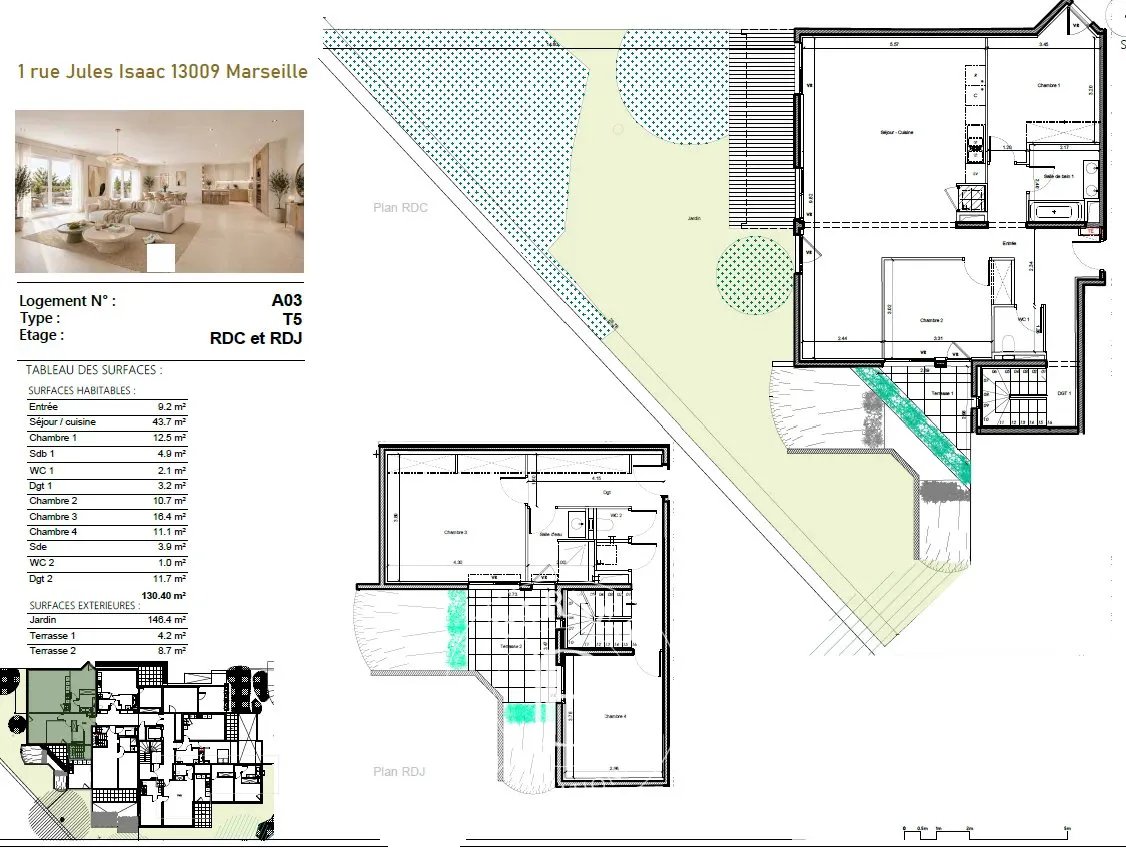 Appartement à vendre, 130m², Marseille 9ème