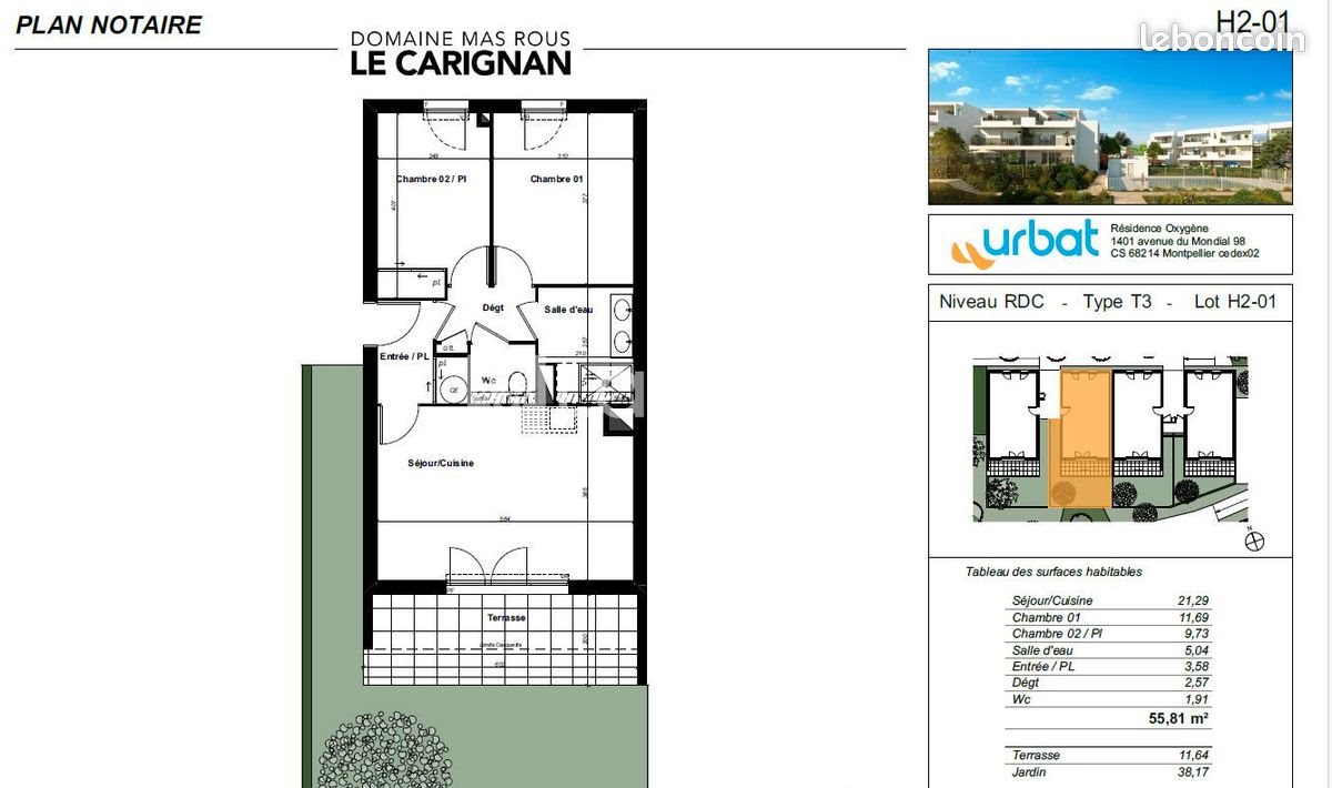 Appartement à vendre, 56m², Perpignan