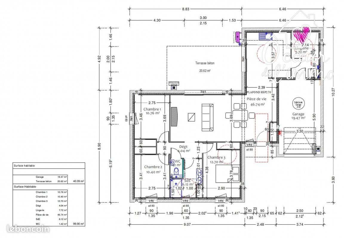 Maison à vendre, 100m², Cholet