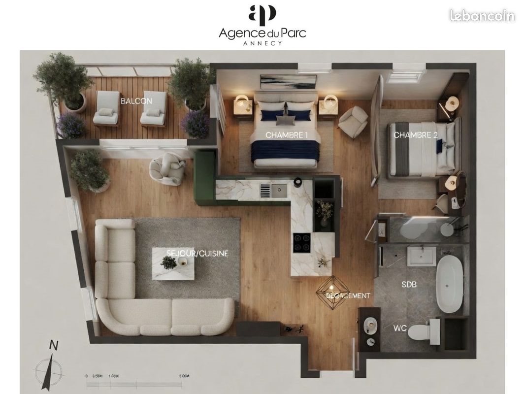 Appartement à vendre, 67m², Annecy