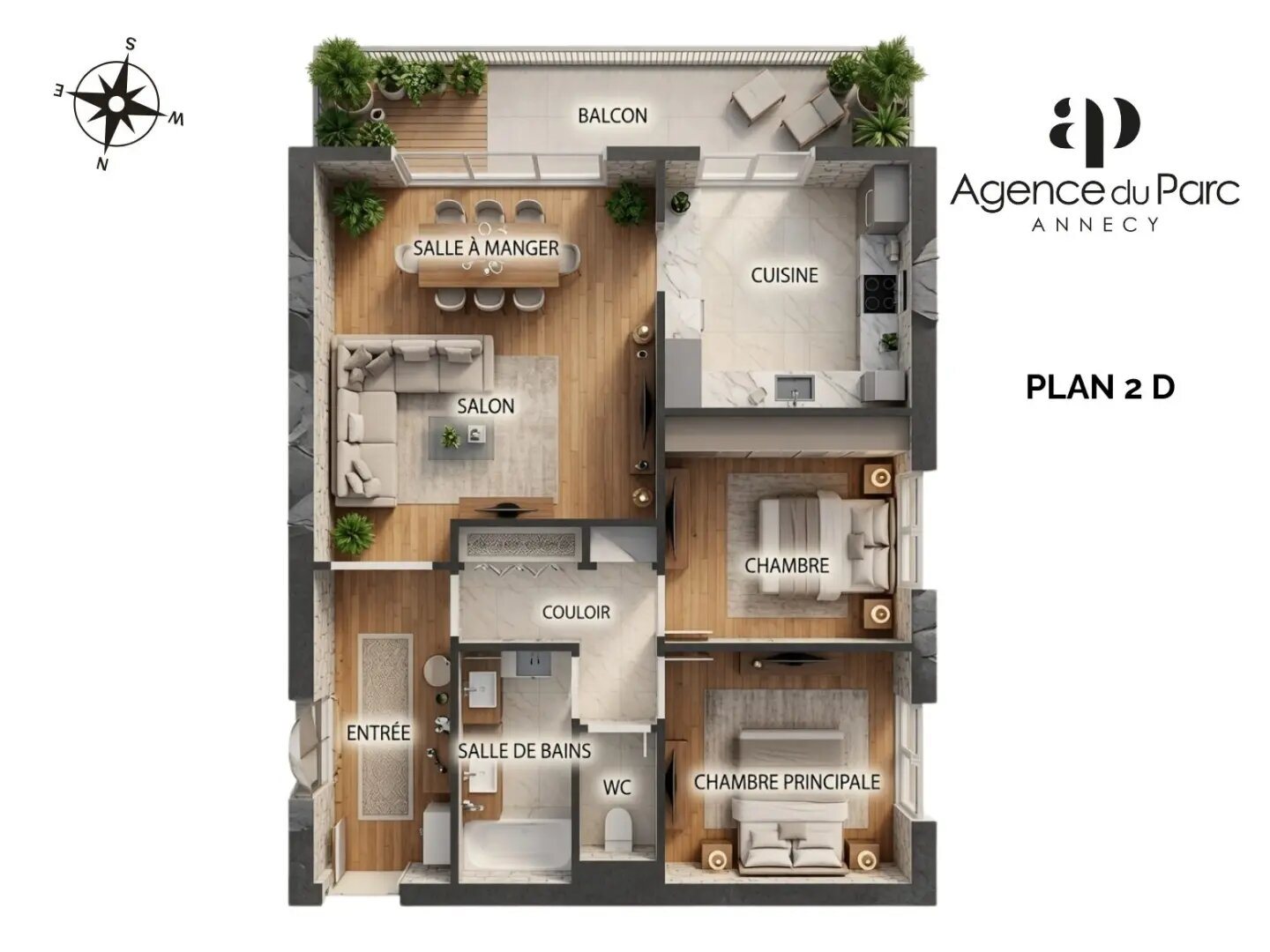 Appartement à vendre, 69m², Annecy