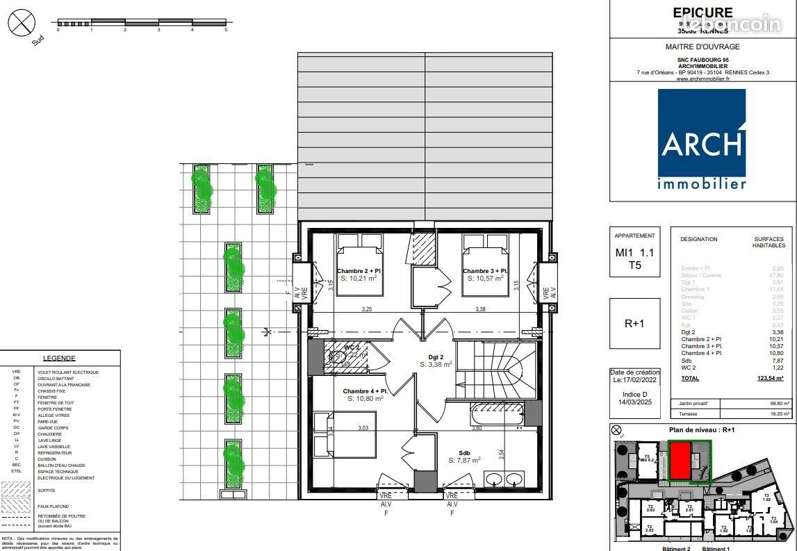 Maison à vendre, 123m², Rennes