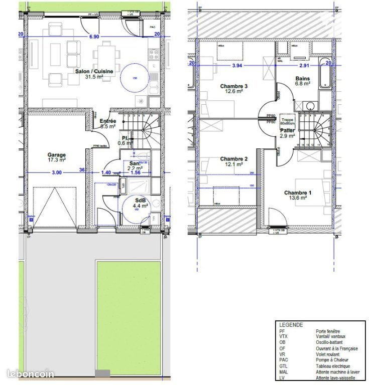 Maison à vendre, 95m², Rety