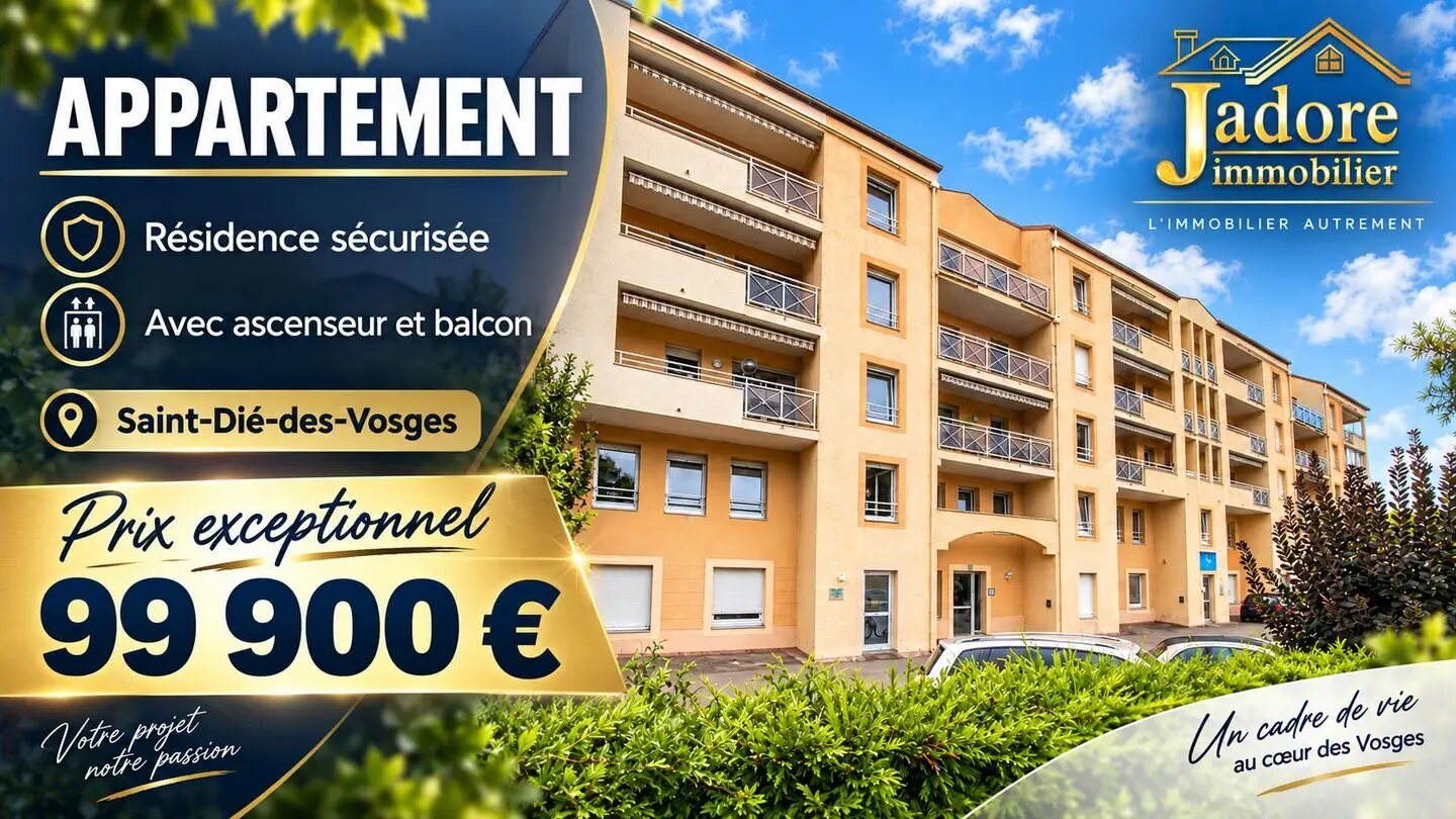 Appartement à vendre, 65m², Saint-Dié-des-Vosges