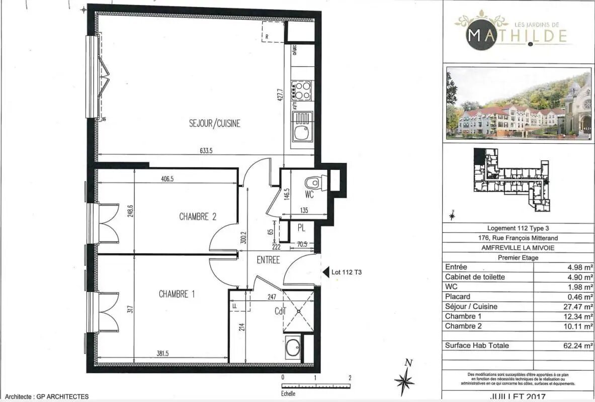 Appartement à louer, 61m², Amfreville-la-Mi-Voie