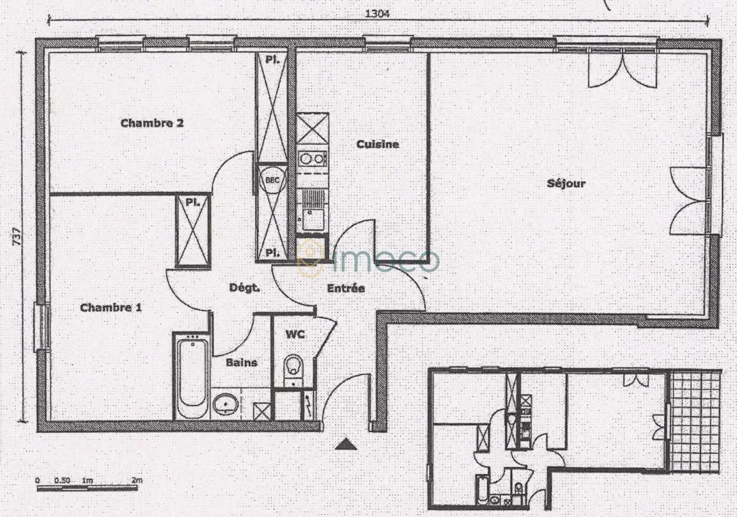 Appartement à vendre, 78m², Melun