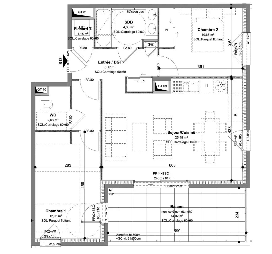 Appartement à vendre, 65m², Magny-le-Hongre
