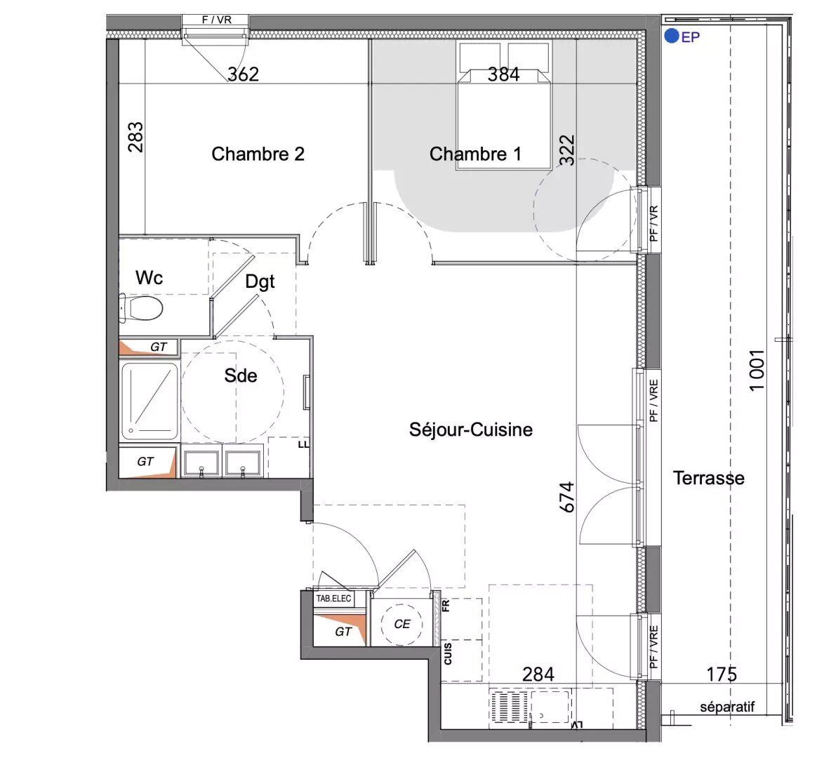 Appartement à vendre, 60m², Pontoise