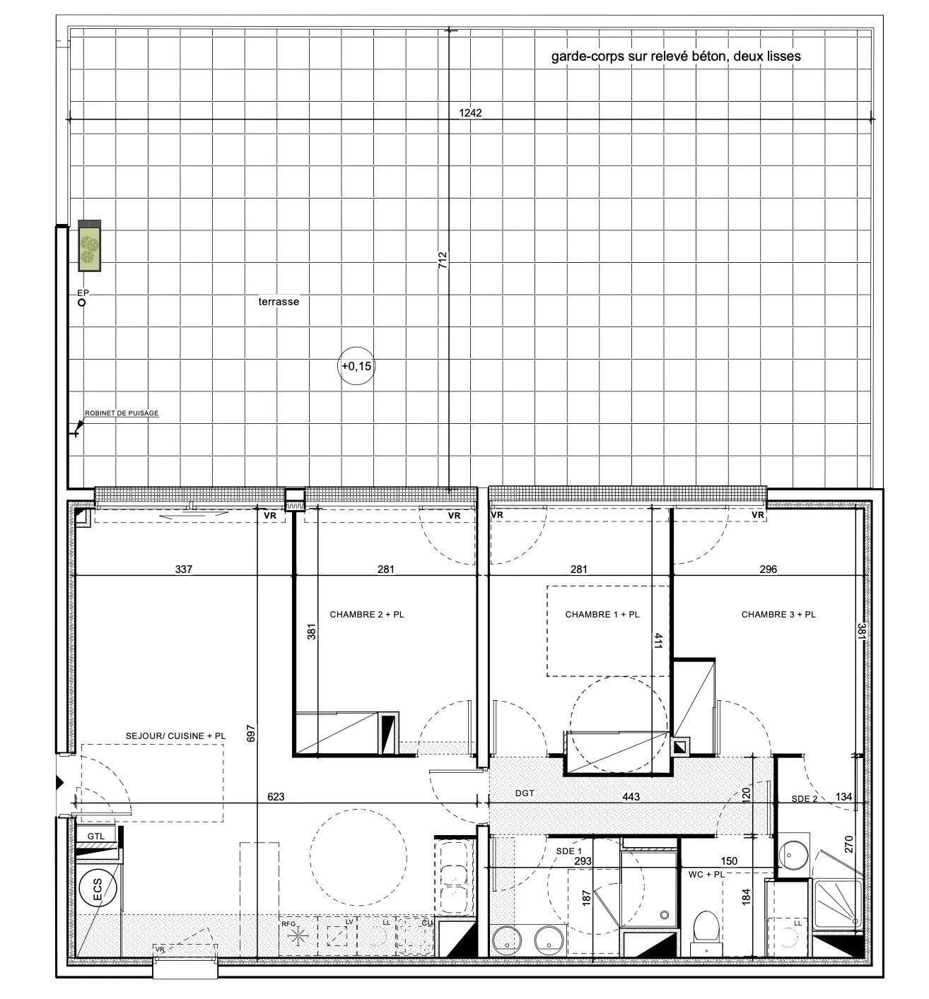 Appartement à vendre, 81m², Cormeilles-en-Parisis