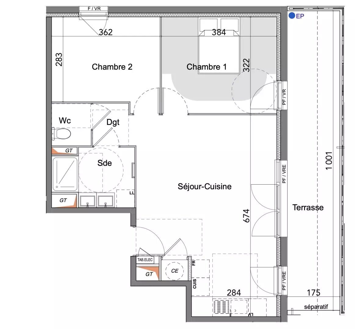 Appartement à vendre, 60m², Luzarches