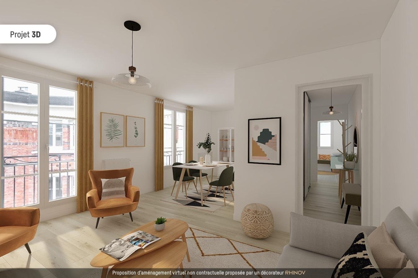 Appartement à louer, 67m², Asnières-sur-Seine