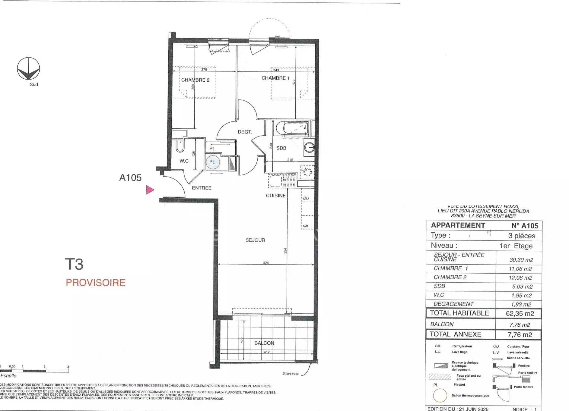 Appartement à vendre, 62m², La Seyne-sur-Mer