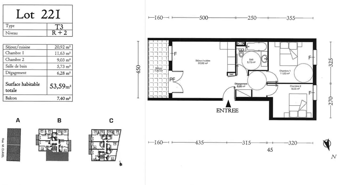 Appartement à vendre, 55m², Sète
