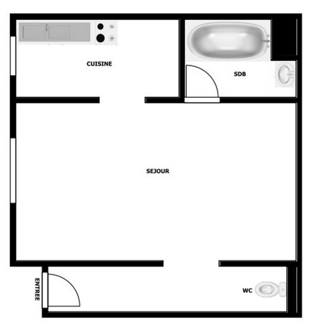 Appartement à vendre, 20m², Clichy