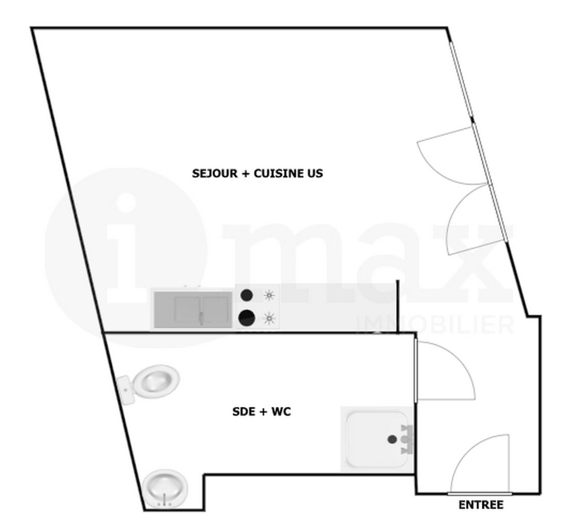 Appartement à vendre, 26m², Clichy