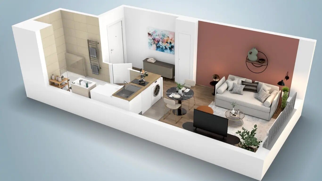Appartement à vendre, 24m², Puteaux