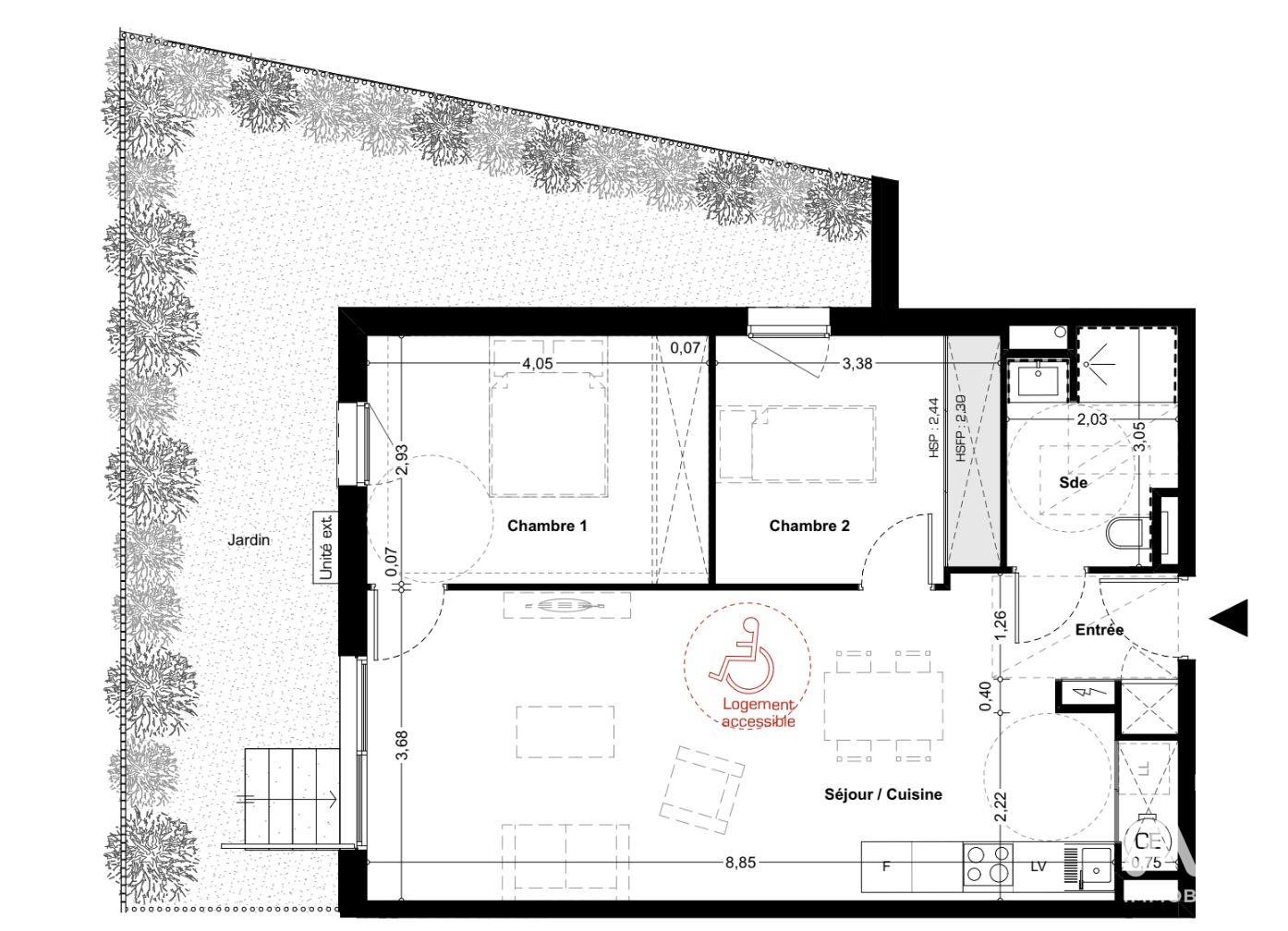 Appartement à vendre, 62m², Valras-Plage