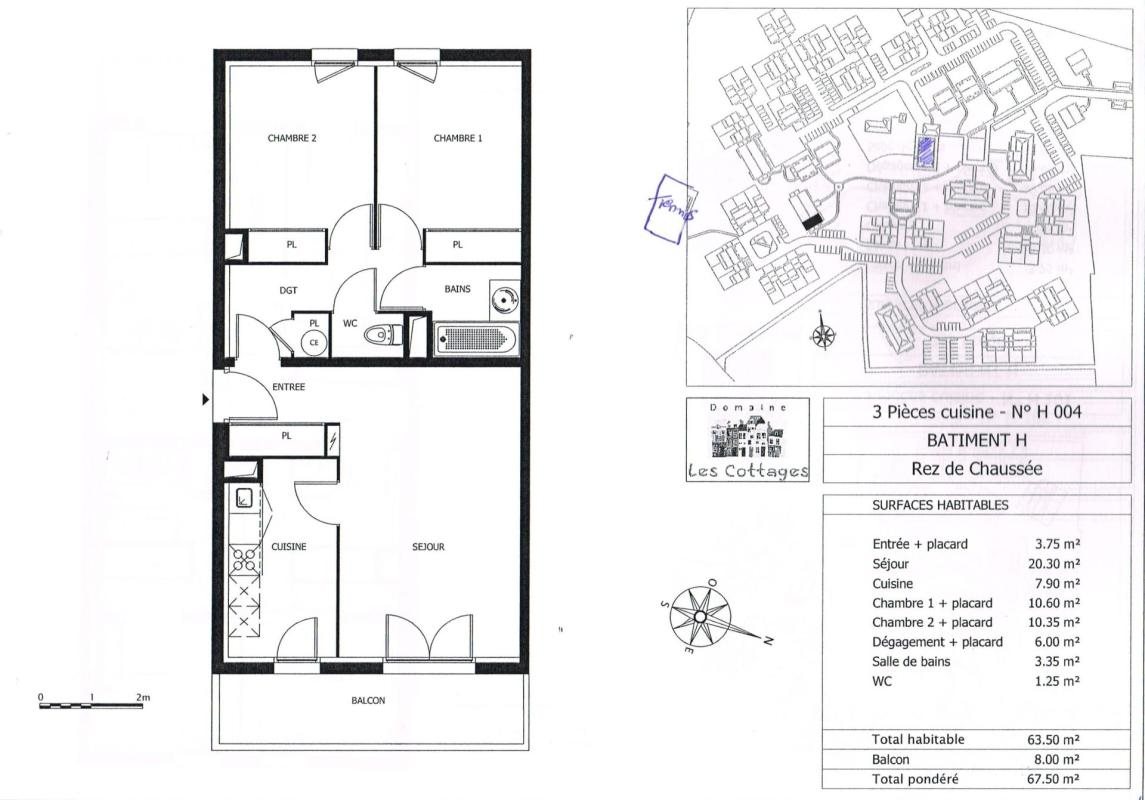 Appartement à vendre, 62m², La Rivière-Saint-Sauveur