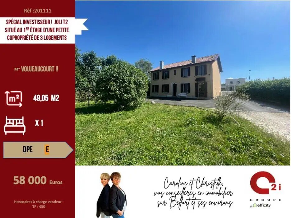 Appartement à vendre, 49m², Voujeaucourt