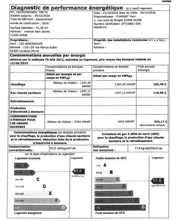 Appartement à louer, 41m², Dijon