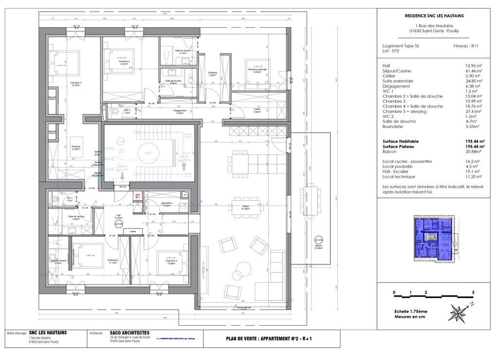 Appartement à vendre, 195m², Saint-Genis-Pouilly