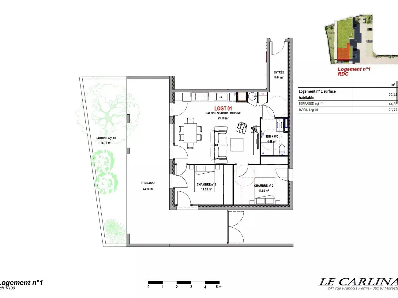 Appartement à vendre, NaNm², Morestel