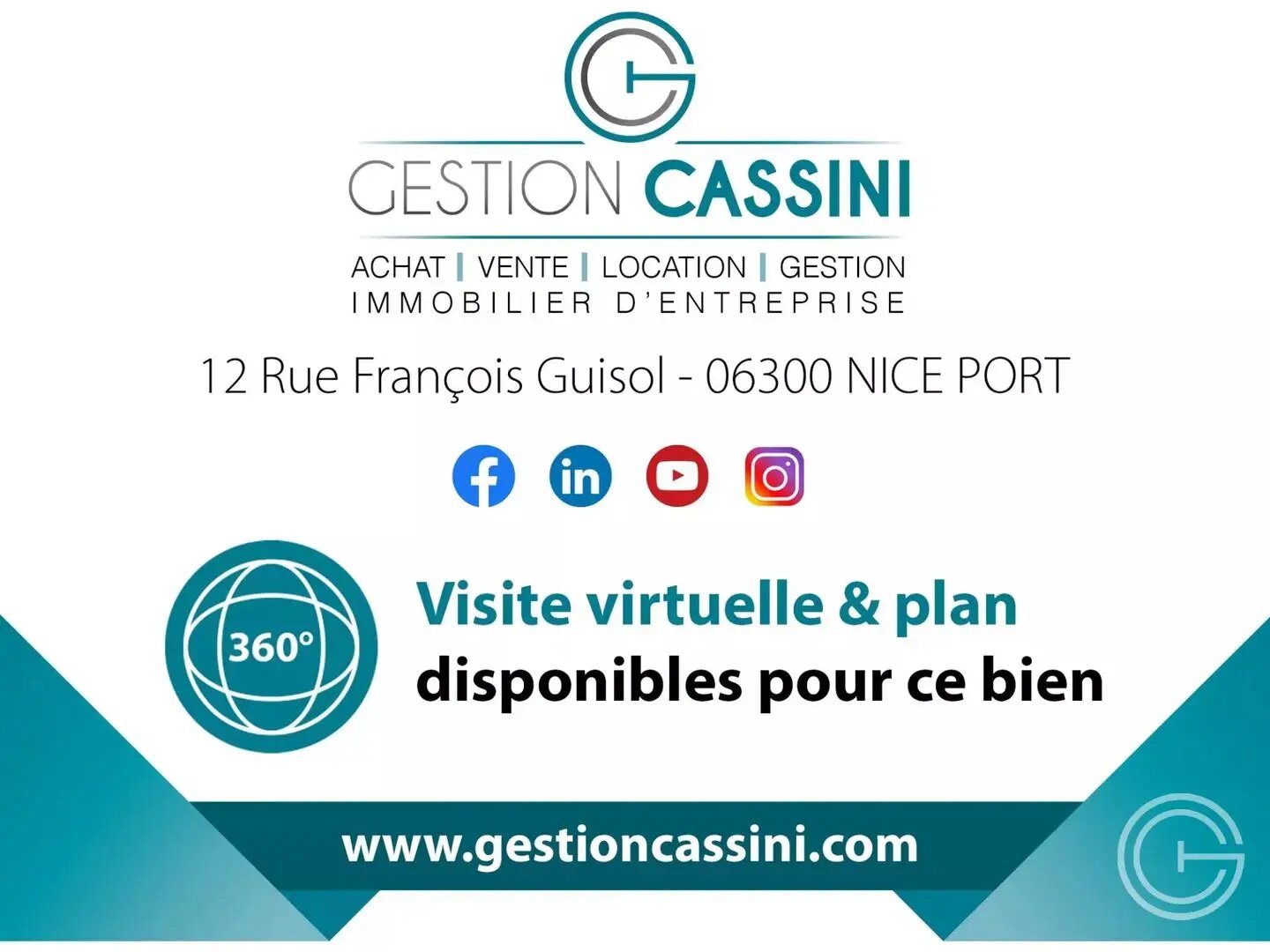 Appartement à louer, 55m², Nice