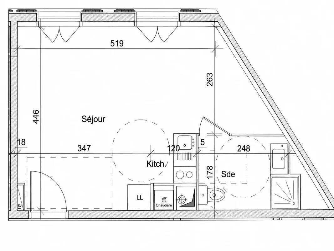 Appartement à vendre, 28m², Avon