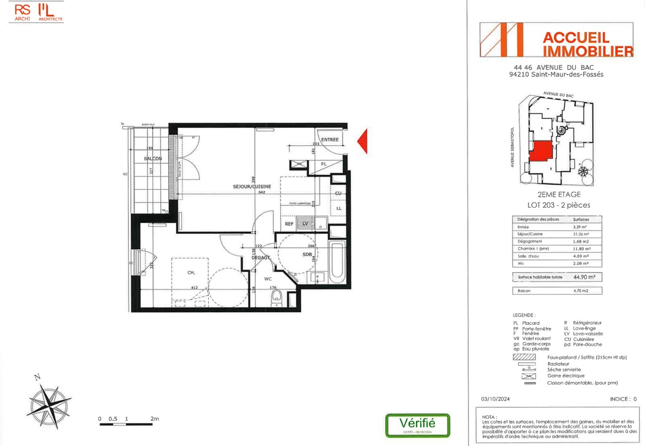 Appartement à louer, 45m², Saint-Maur-des-Fossés