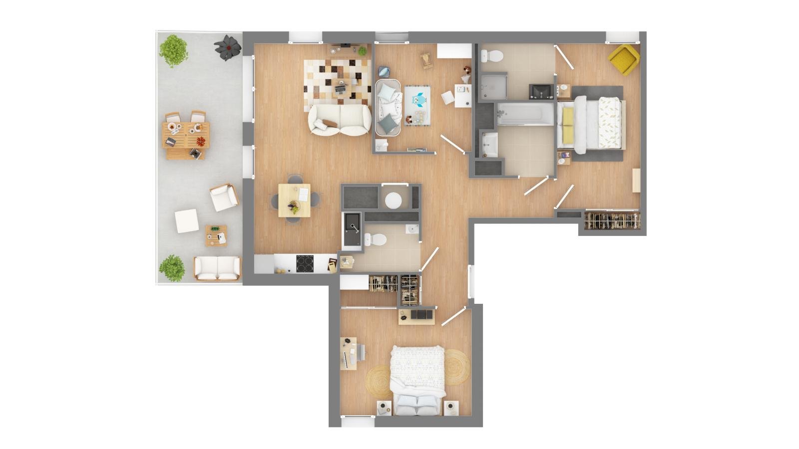 Maison à louer, 84m², Trélazé