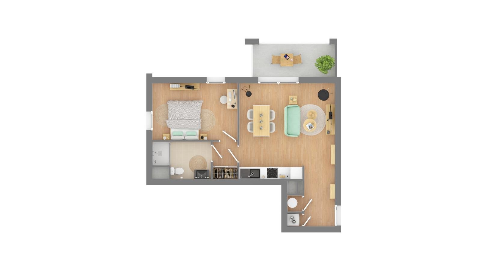 Maison à louer, 47m², Trélazé