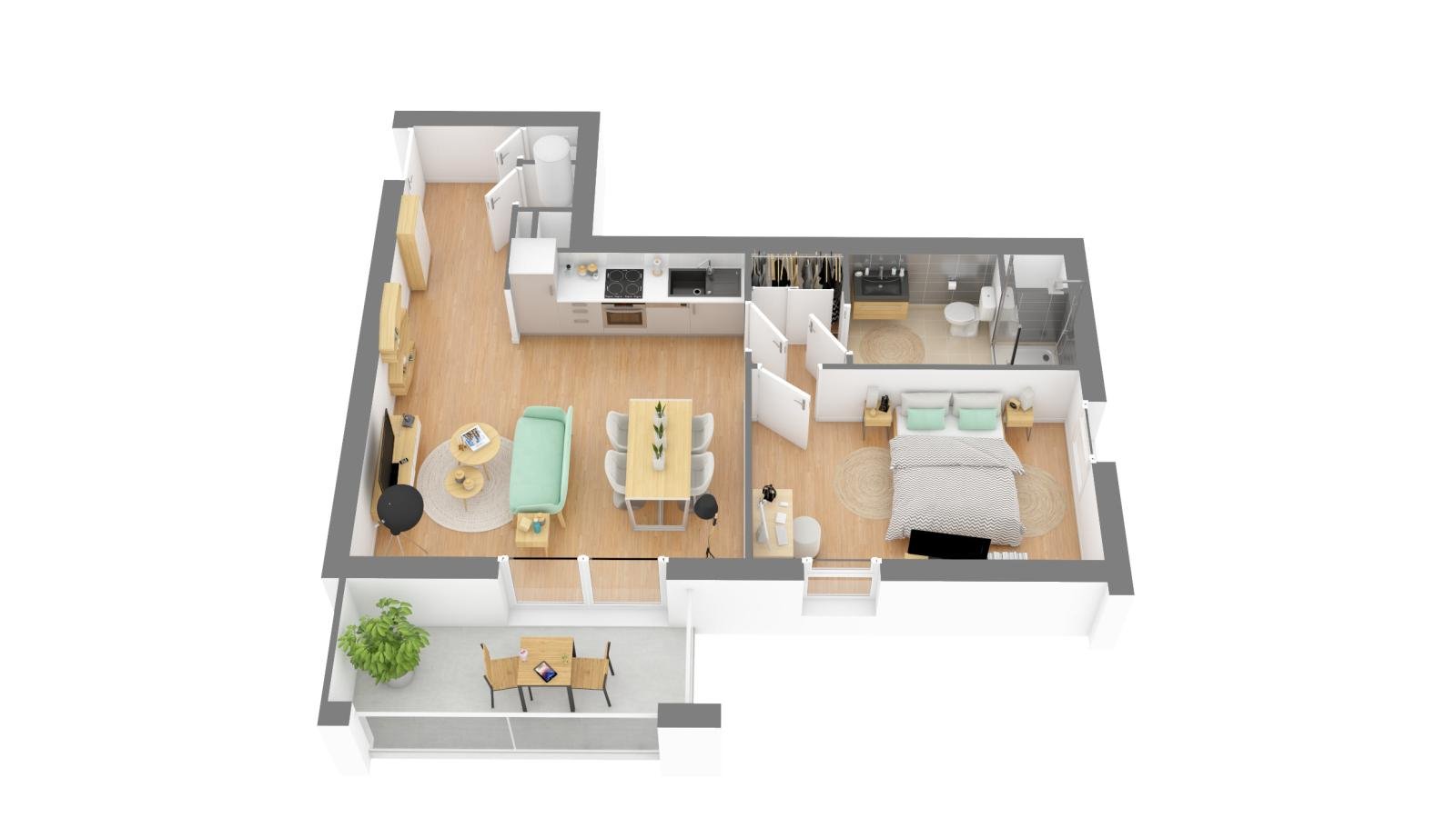 Maison à louer, 47m², Trélazé